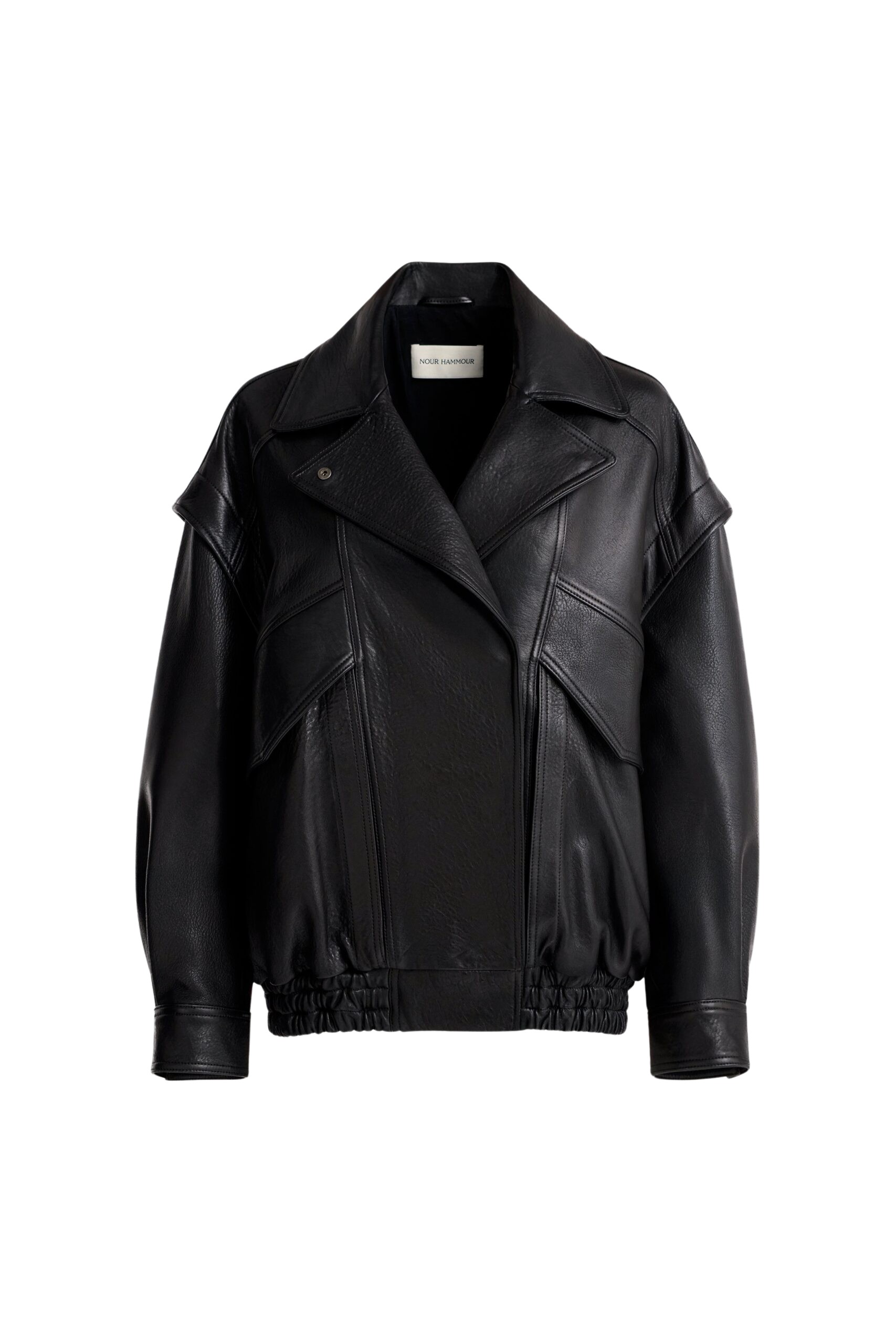 Nour Hammour Jackets Color | Micah Sumptuous Leather Bomber luxury leather Jackets from Luxury Shoes 