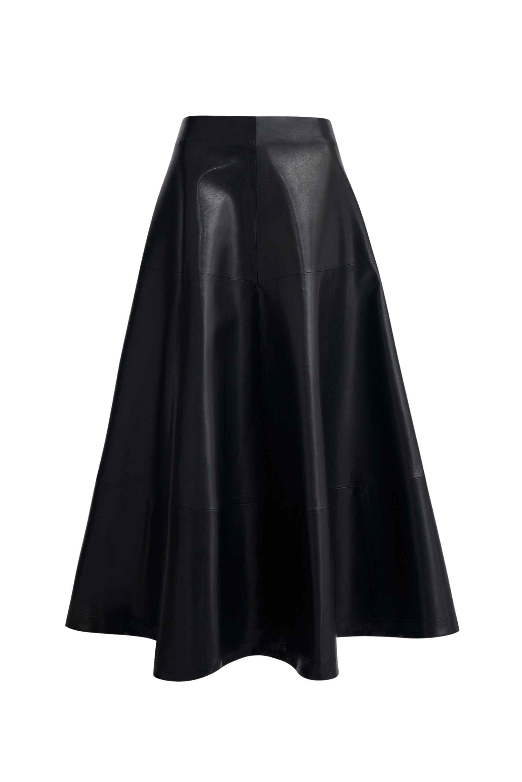Nour Hammour Skirts Color | Opera Sweeping Leather Skirt luxury leather Skirts from Luxury Shoes 