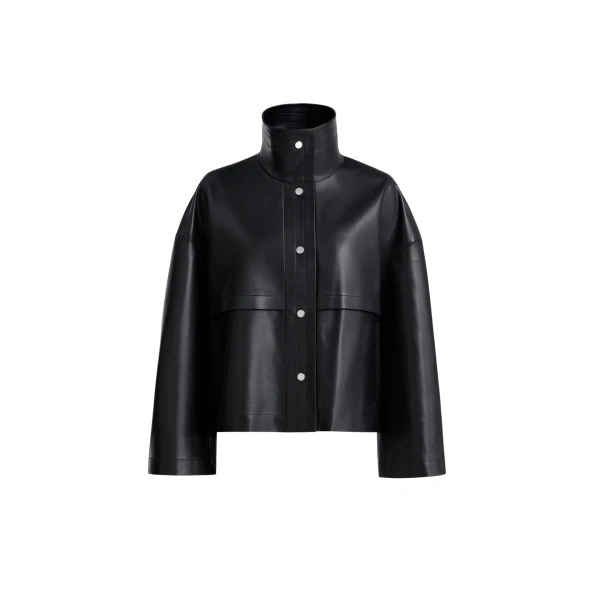 Nour Hammour Jackets Color | Park Soft Leather Jacket luxury leather Jackets from Luxury Shoes 