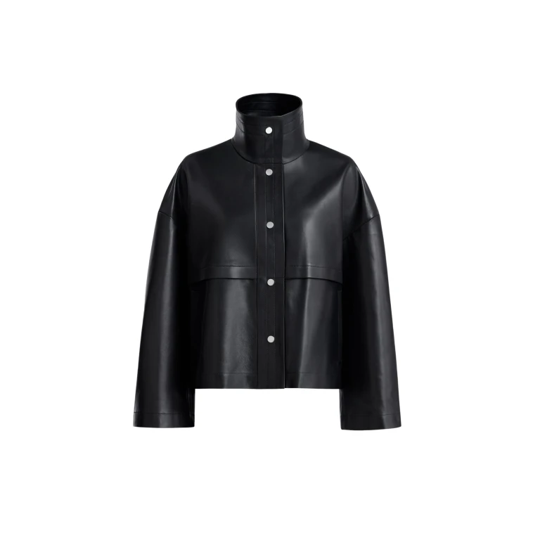 Nour Hammour Jackets Color | Park Soft Leather Jacket luxury leather Jackets from Luxury Shoes 