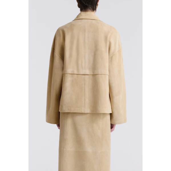Nour Hammour Jackets Color | Park Soft Suede Jacket luxury leather Jackets from Luxury Shoes 