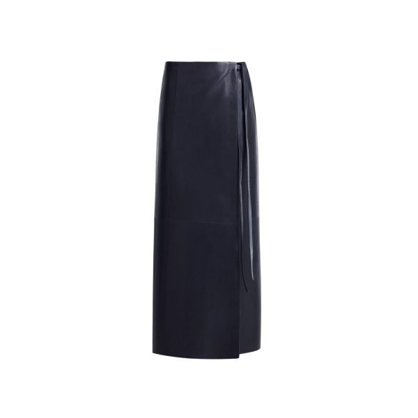 Nour Hammour Skirts Color | Wrap Soft Leather Skirt luxury leather Skirts from Luxury Shoes 