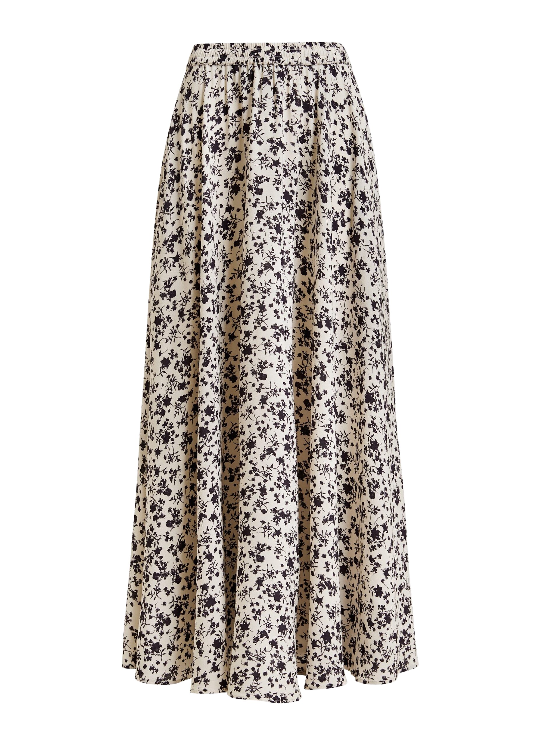 Essentiel Antwerp Off-white and black floral maxi skirt - Essentiel Antwerp Skirts - Colorful Belgian Design - Shop at Luxury Shoes 