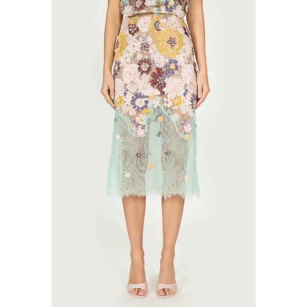 Costarellos Skirts - Romantic Greek Lace - Shop at Luxury Shoes 