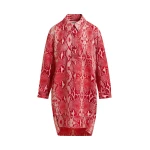 Essentiel Antwerp Red and orange snakeprint minidress - Essentiel Antwerp Dresses - Colorful Belgian Design - Shop at Luxury Shoes 