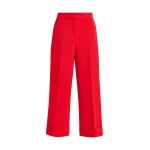 Essentiel Antwerp Red cropped pants with folded cuffs - Essentiel Antwerp Pants - Colorful Belgian Design - Shop at Luxury Shoes 