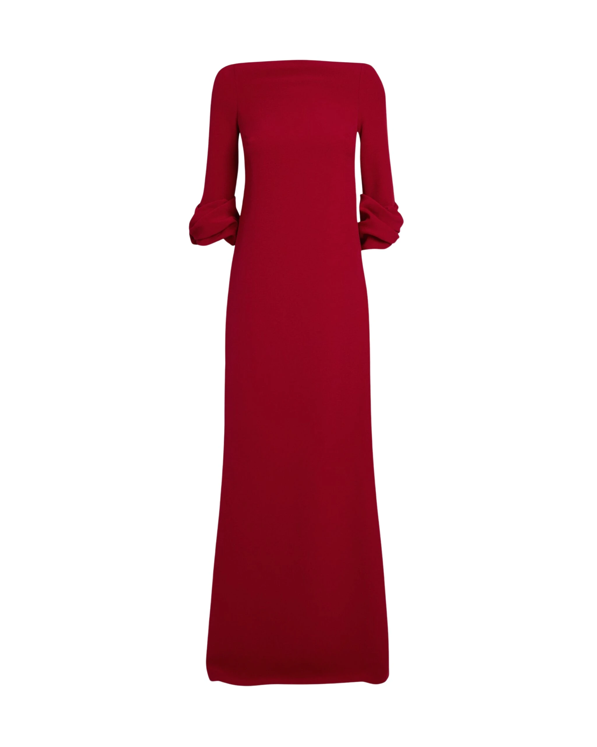 Safiyaa-Danica-Long-Dress-in-Azalea-Red-Coveti-5-scaled79935_nobg Safiyaa Danica Long Dress in Azalea Red - Safiyaa Dresses - Heavy Crepe Cape Gown - Shop at Luxury Shoes