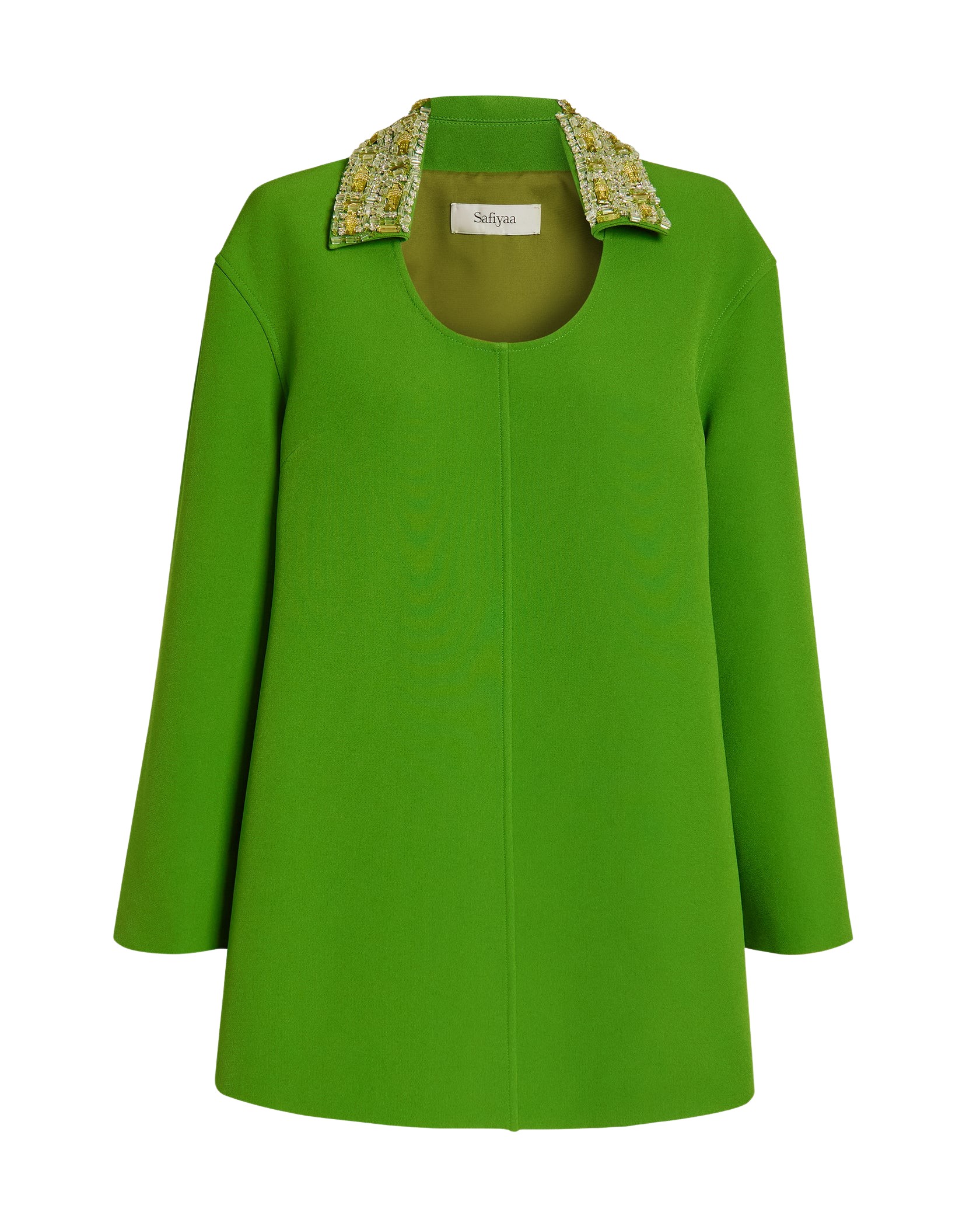 Safiyaa Giovanna Top in Verdant Green with Multi-greens
