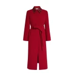 Safiyaa Lillita Jacket in Azalea Red with Multi-reds - Safiyaa Jackets - Heavy Crepe Cape Gown - Shop at Luxury Shoes 