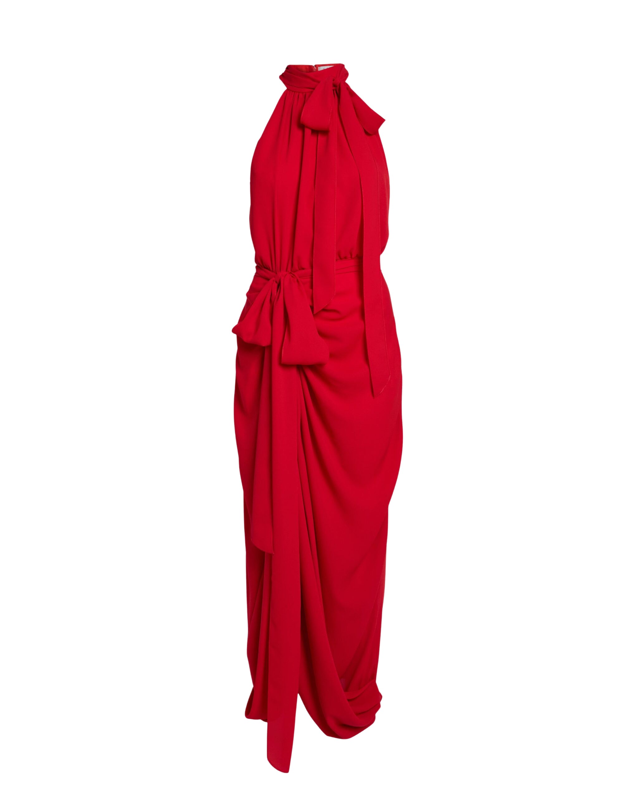 Safiyaa Valentina Midi Dress in Azalea Red