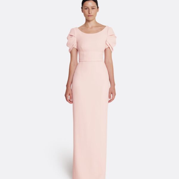 Safiyaa Vanna Dress Long in Pale Pink, view 2