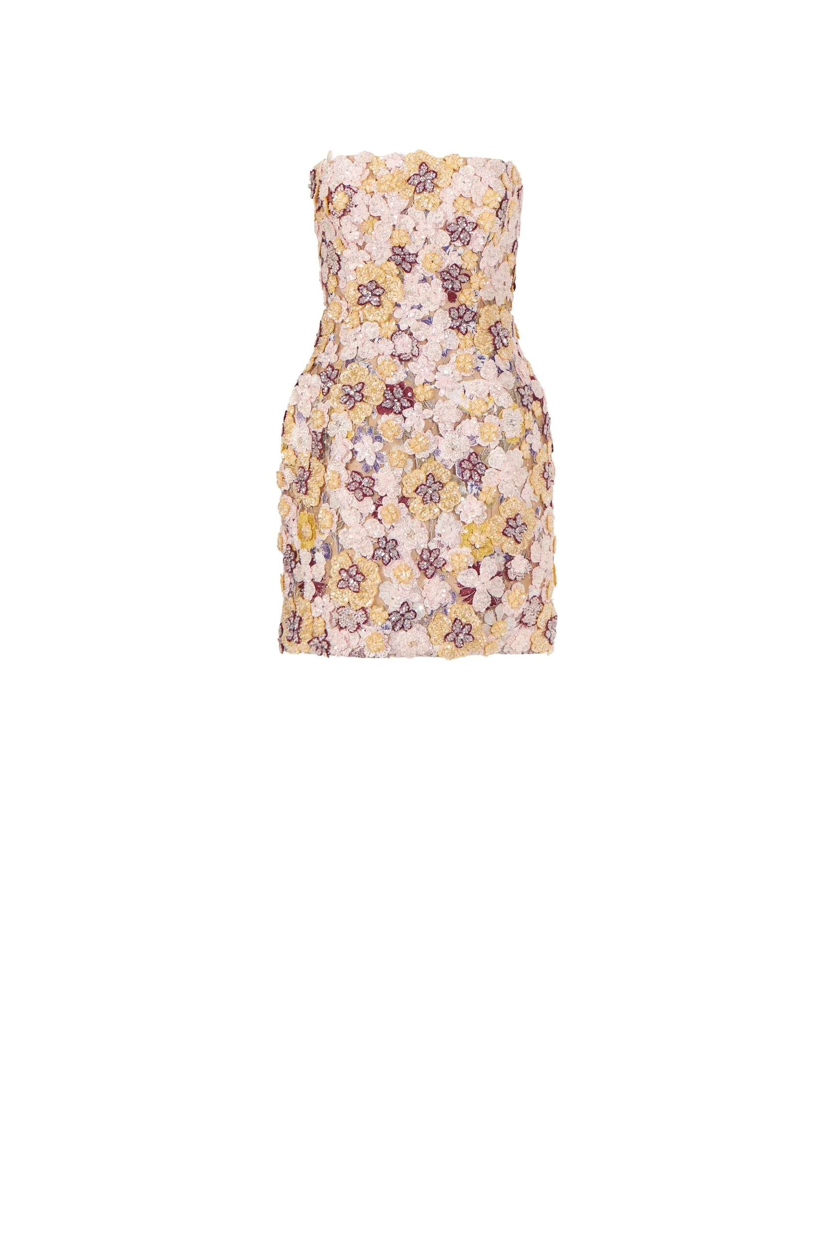 Sirra-Embroidered-Strapless-Mini-Dress-Costarellos-Dresses51546_nobg Costarellos Dresses - Romantic Greek Lace - Shop at Luxury Shoes
