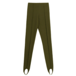 The Frankie Shop Caserta Stirrup Leggings - Olive - Oversized Minimalist Pants in Green - Shop at Luxury Shoes 