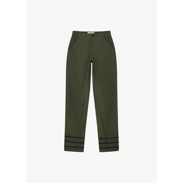 The Frankie Shop Coperni Technical Tailored Pants - Green - Oversized Minimalist Pants in Green - Shop at Luxury Shoes 