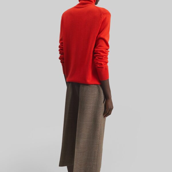 The Frankie Shop Eve Thin Turtleneck Sweater – Red, view 6