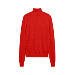 The Frankie Shop Eve Thin Turtleneck Sweater - Red - Oversized Minimalist Knitwear in Red - Shop at Luxury Shoes 