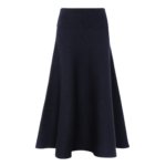 The Frankie Shop July Knit Midi Skirt - Navy - Oversized Minimalist Skirts in Blue - Shop at Luxury Shoes 