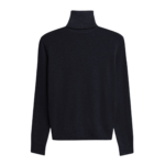 The Frankie Shop Koler Padded Knit Turtleneck - Black - Oversized Minimalist Knitwear in Black - Shop at Luxury Shoes 