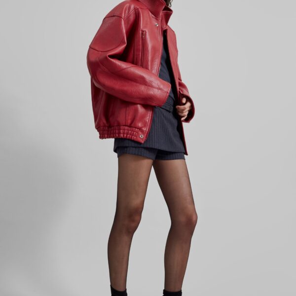 The Frankie Shop Zion Bomber Jacket – Red, view 6