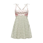 Ulyana Sergeenko Cotton dress in signature floral and animal prints - Ulyana Sergeenko Corset Dress - Russian Couture - Shop at Luxury Shoes 