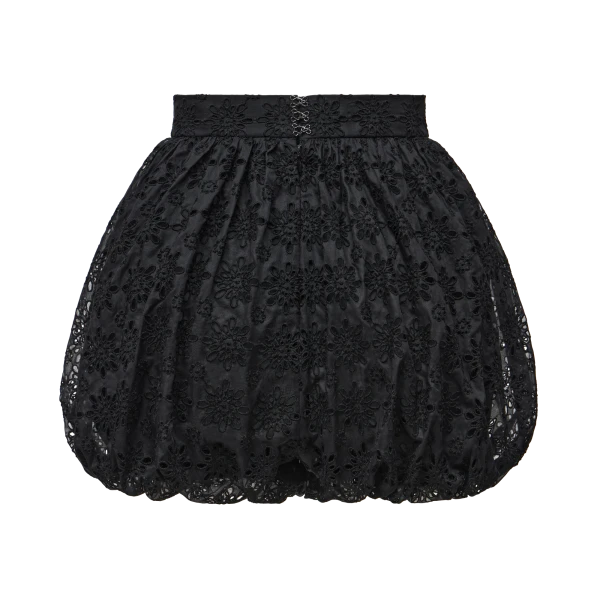 Ulyana Sergeenko Cotton shorts with floral embroidery - Ulyana Sergeenko Corset Dress - Russian Couture - Shop at Luxury Shoes 