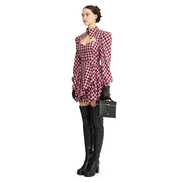 Ulyana Sergeenko Flannel dress - Ulyana Sergeenko Corset Dress - Russian Couture - Shop at Luxury Shoes 