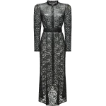 Ulyana Sergeenko Lace midi dress with floral patterns - Ulyana Sergeenko Corset Dress - Russian Couture - Shop at Luxury Shoes 
