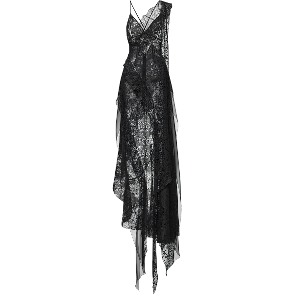 Ulyana Sergeenko Layered chiffon maxi dress with lurex - Ulyana Sergeenko Corset Dress - Russian Couture - Shop at Luxury Shoes 