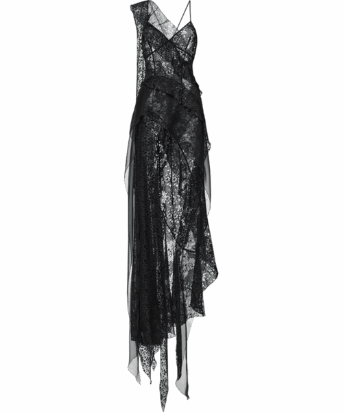 Ulyana Sergeenko Layered chiffon maxi dress with lurex - Ulyana Sergeenko Corset Dress - Russian Couture - Shop at Luxury Shoes 