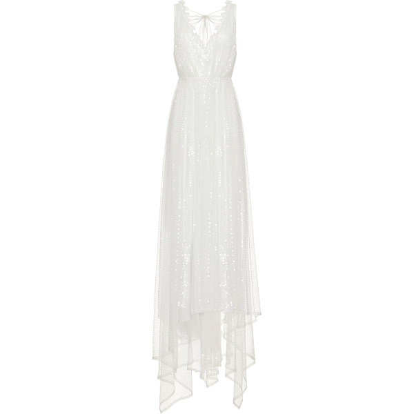 Ulyana Sergeenko Maxi dress embroidered with sequins - Ulyana Sergeenko Corset Dress - Russian Couture - Shop at Luxury Shoes 