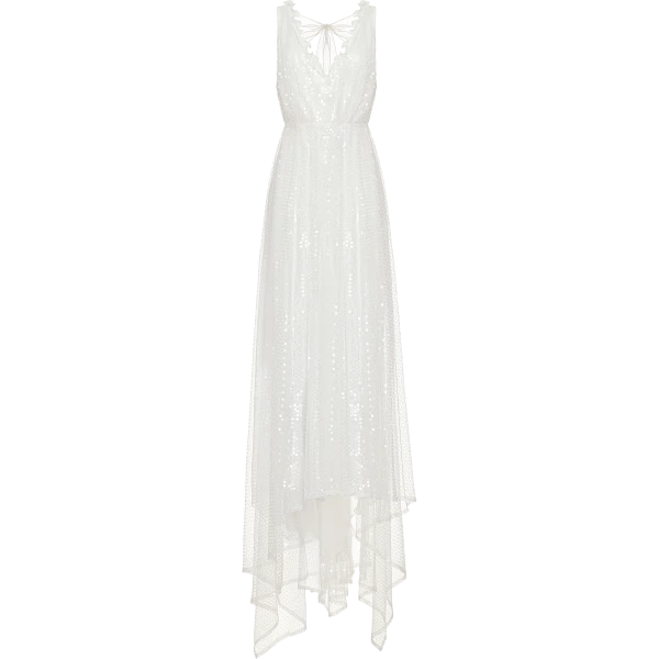 Ulyana Sergeenko Maxi dress embroidered with sequins - Ulyana Sergeenko Corset Dress - Russian Couture - Shop at Luxury Shoes 