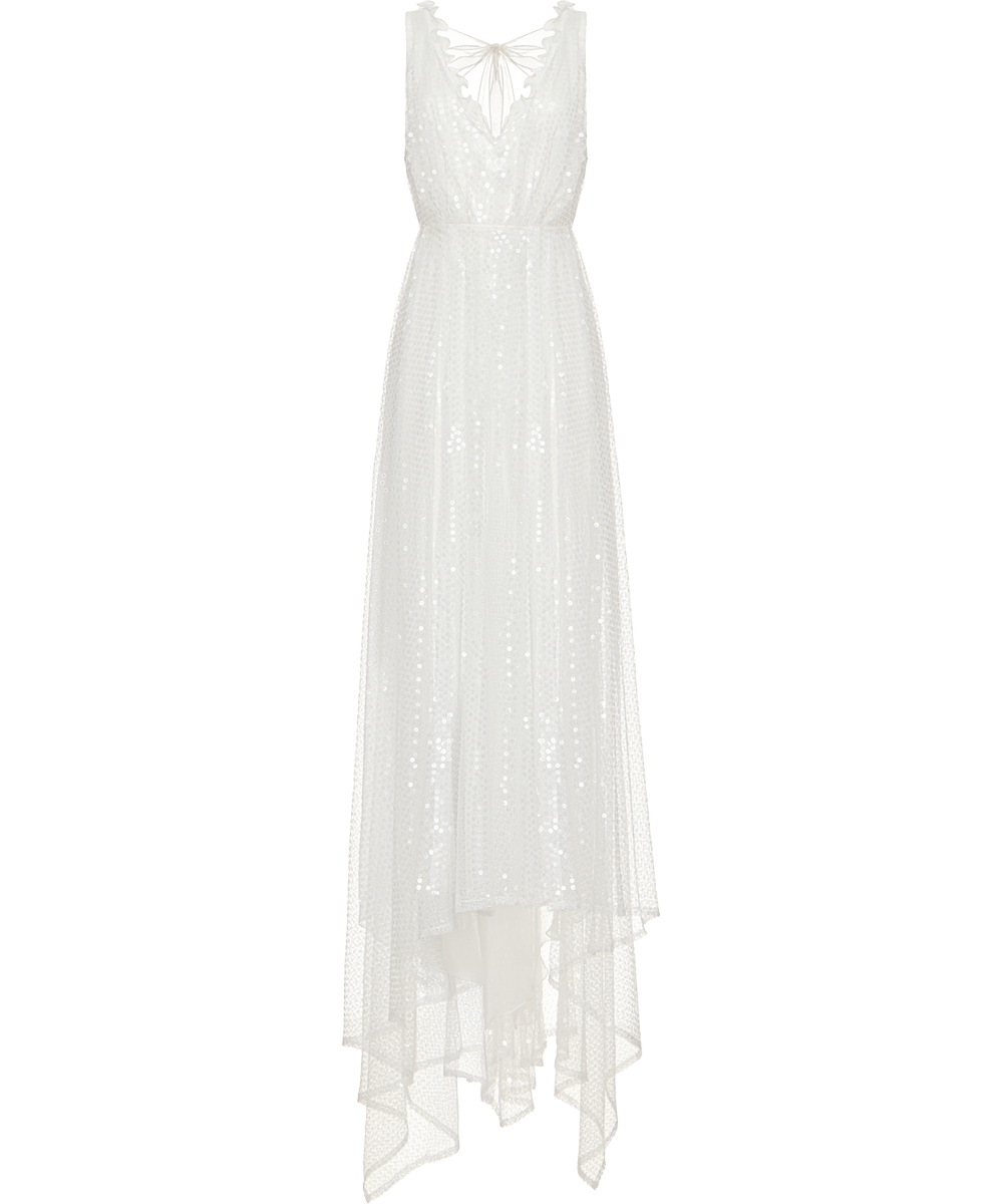 Ulyana Sergeenko Maxi dress embroidered with sequins