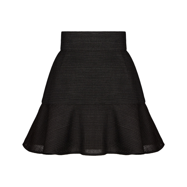 Ulyana Sergeenko Mini skirt made of wool - Ulyana Sergeenko Corset Dress - Russian Couture - Shop at Luxury Shoes 