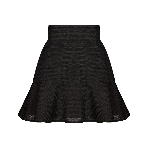 Ulyana Sergeenko Mini skirt made of wool - Ulyana Sergeenko Corset Dress - Russian Couture - Shop at Luxury Shoes 