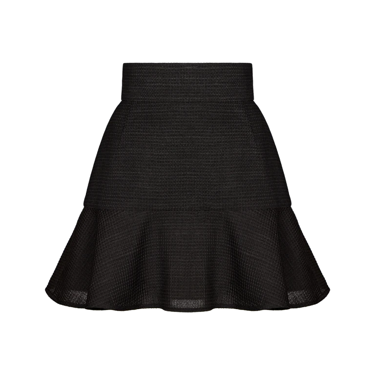 Ulyana Sergeenko Mini skirt made of wool - Ulyana Sergeenko Corset Dress - Russian Couture - Shop at Luxury Shoes 