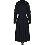 Ulyana Sergeenko Trench coat with a hood - Ulyana Sergeenko Corset Dress - Russian Couture - Shop at Luxury Shoes 