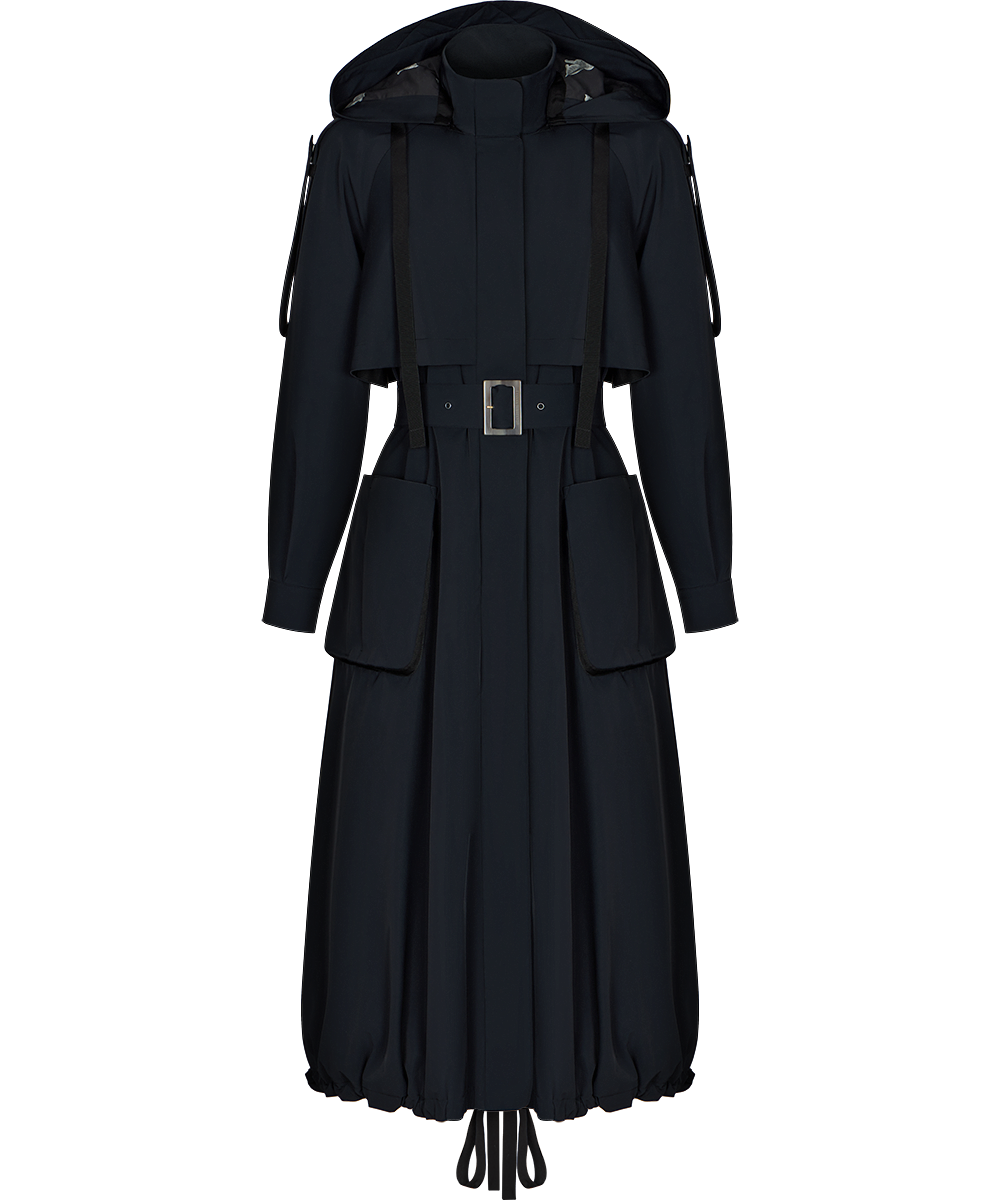 Ulyana Sergeenko Trench coat with a hood