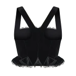 Ulyana Sergeenko Velvet corset with lace trim - Ulyana Sergeenko Corset Dress - Russian Couture - Shop at Luxury Shoes 