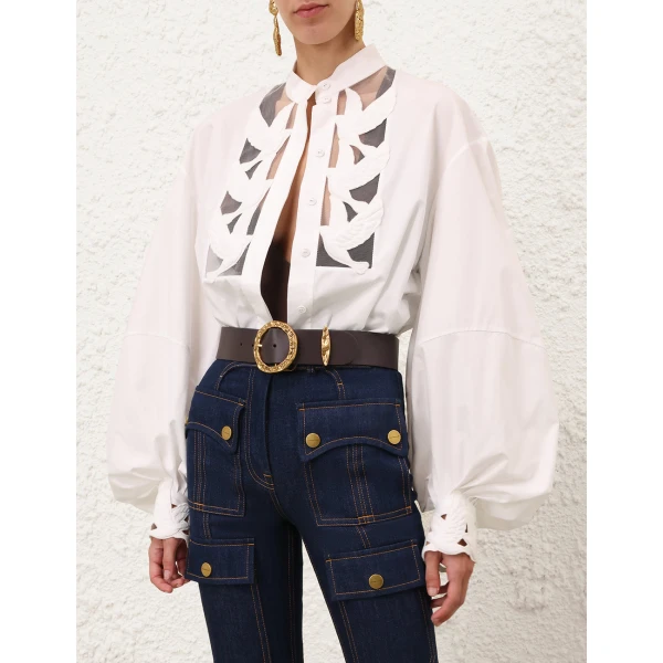 Elevate your elegance in this Zimmermann Tops available now at Luxury Shoes 