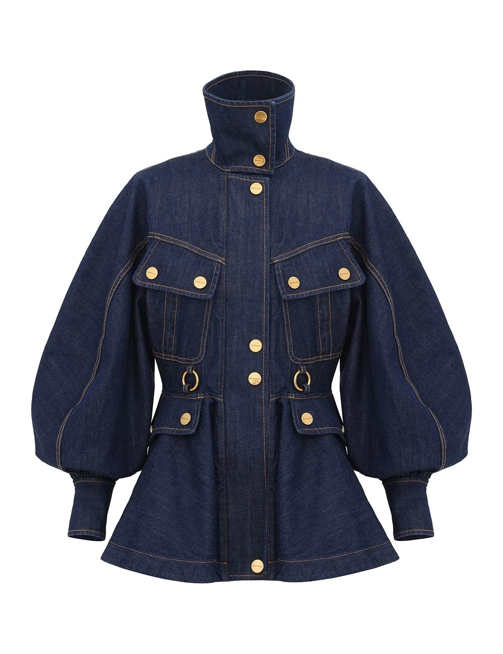 Zimmermann Luna Denim Utility Jacket | Ready to Wear Collection Luxury Shoes Elevate your elegance in this Zimmermann Jackets available now at Luxury Shoes