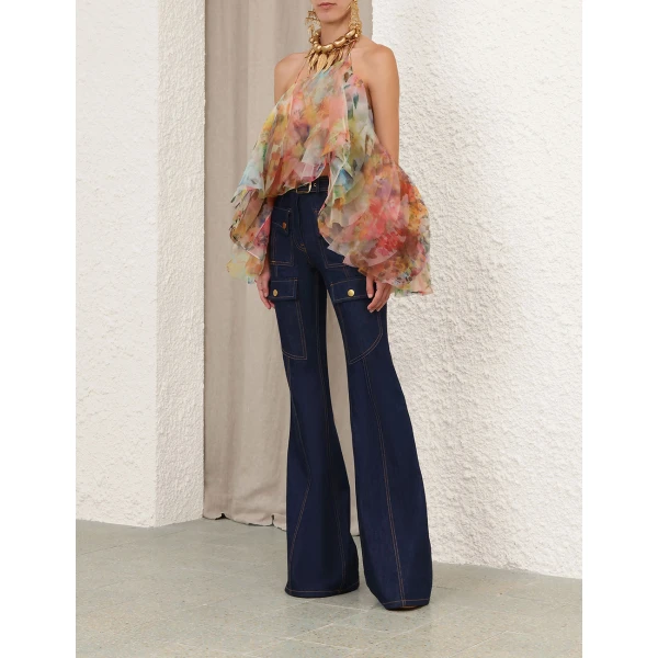 Elevate your elegance in this Zimmermann Tops available now at Luxury Shoes 