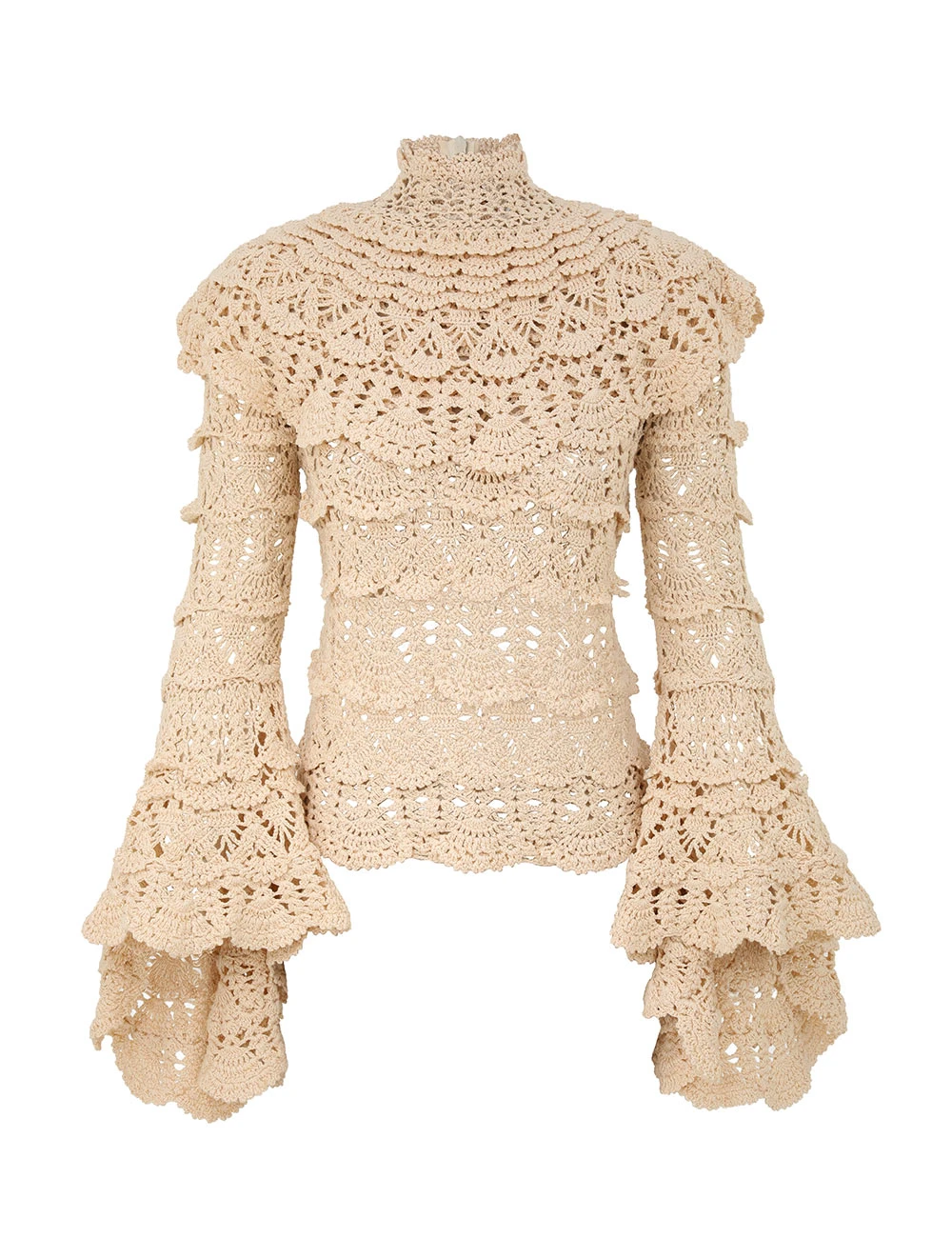 Zimmermann Luna Hand Crochet Sweater | Ready to Wear Collection Luxury Shoes Elevate your elegance in this Zimmermann Knitwear available now at Luxury Shoes