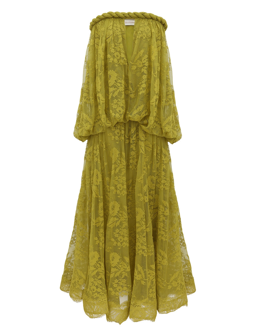 Zimmermann Luna Lace Bandeau Gown
