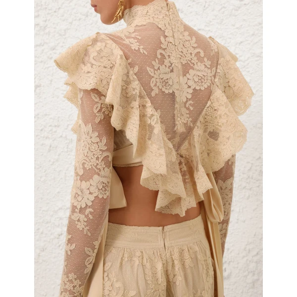 Elevate your elegance in this Zimmermann Tops available now at Luxury Shoes 