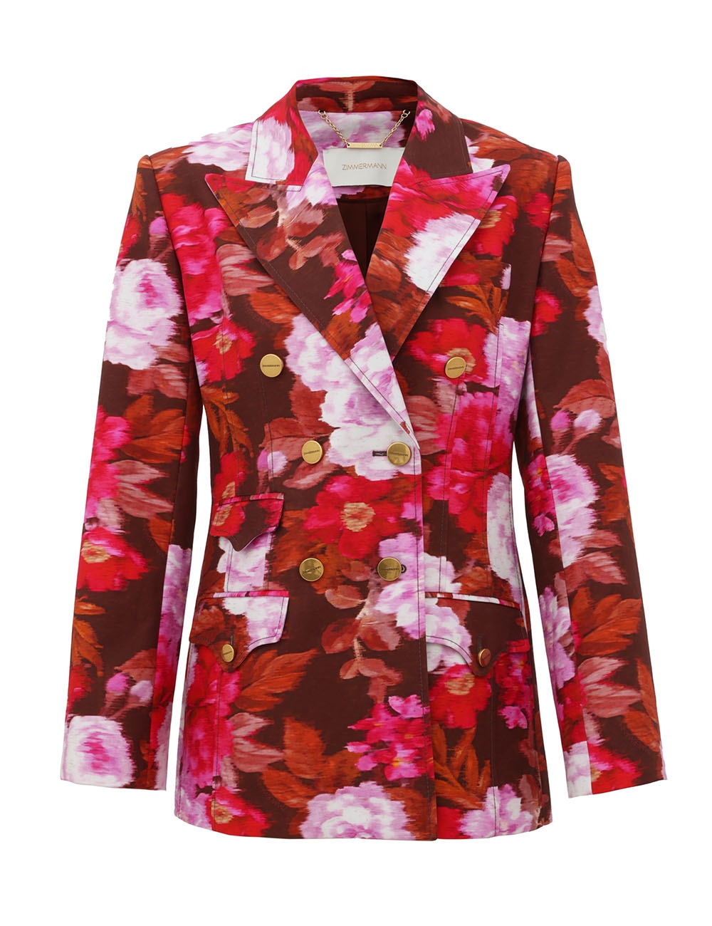 Zimmermann Luna Printed Drill Blazer