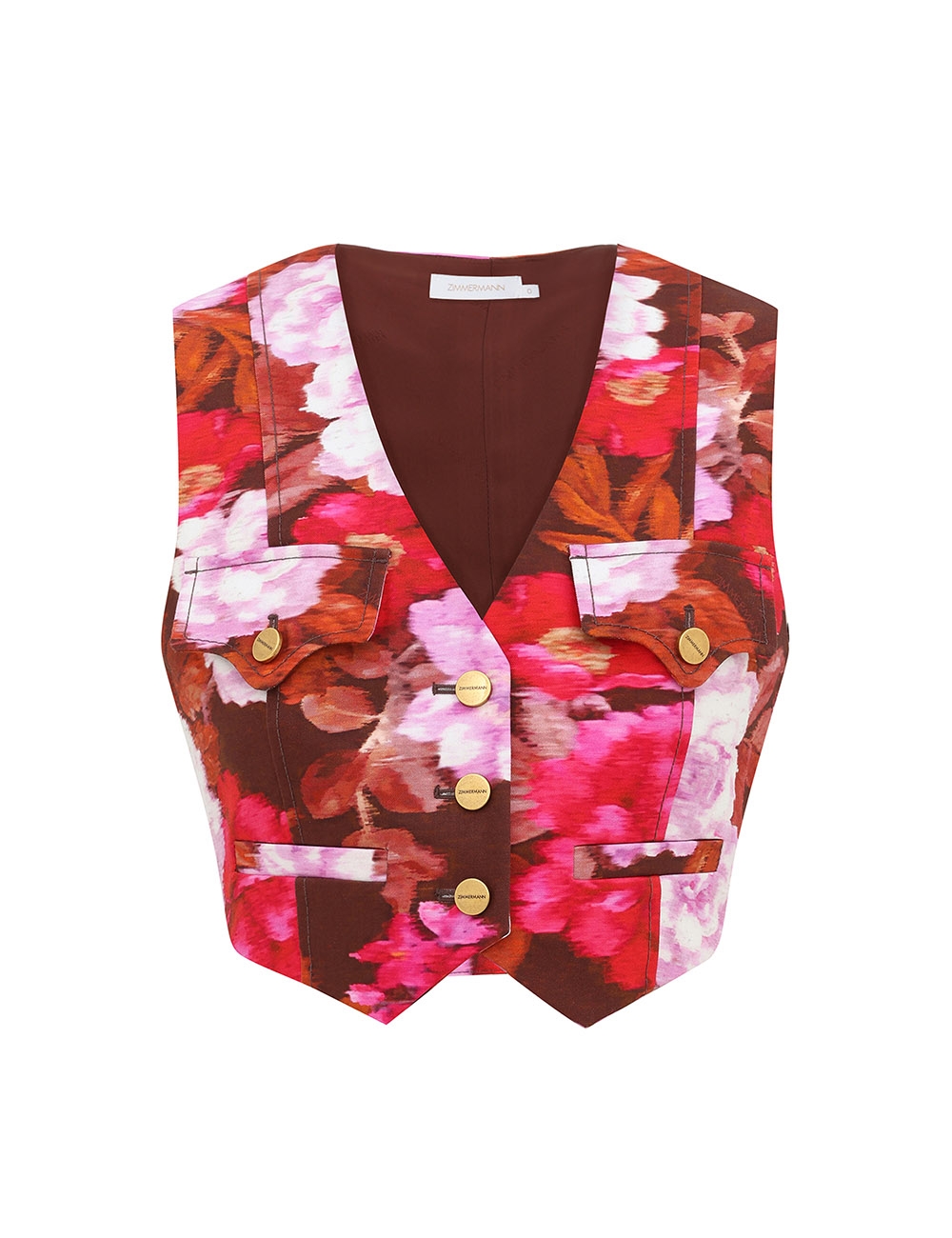 Zimmermann Luna Printed Drill Waistcoat