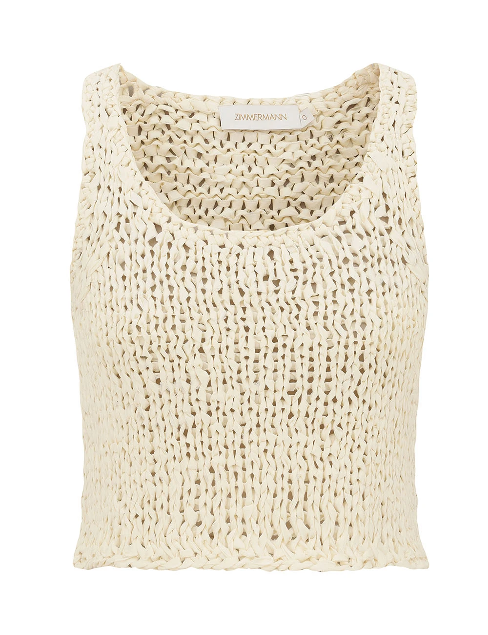 Zimmermann Luna Ribbon Knit Tank | Ready to Wear Collection Luxury Shoes Elevate your elegance in this Zimmermann Tops available now at Luxury Shoes