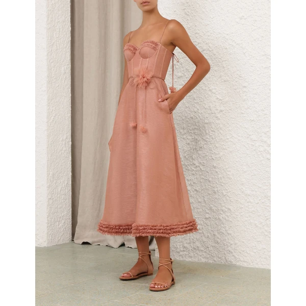 Elevate your elegance in this Zimmermann Dresses available now at Luxury Shoes 