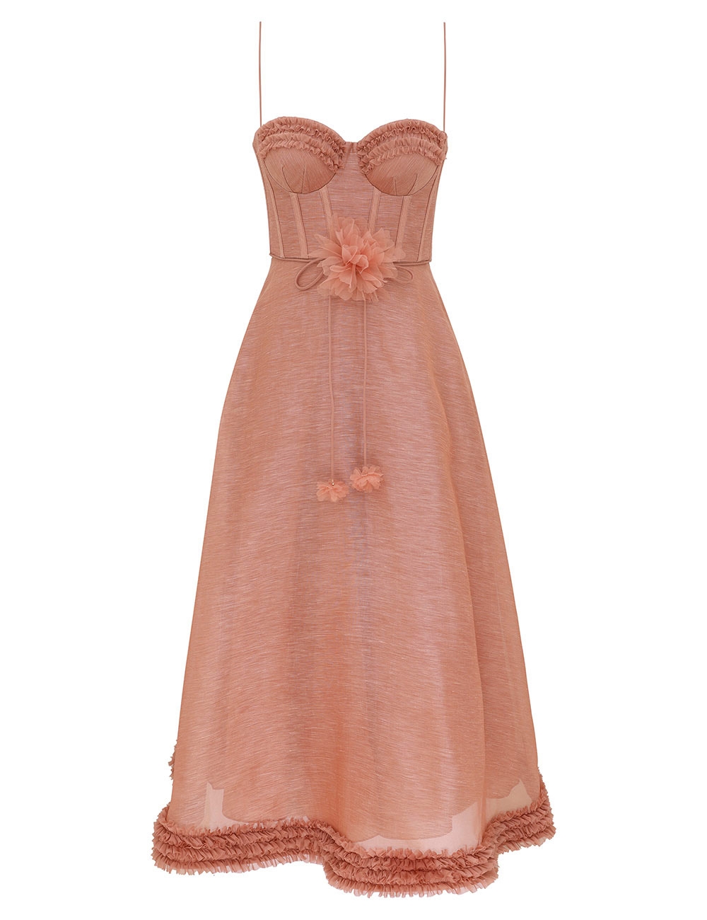 Zimmermann Luna Ruffle Midi Dress