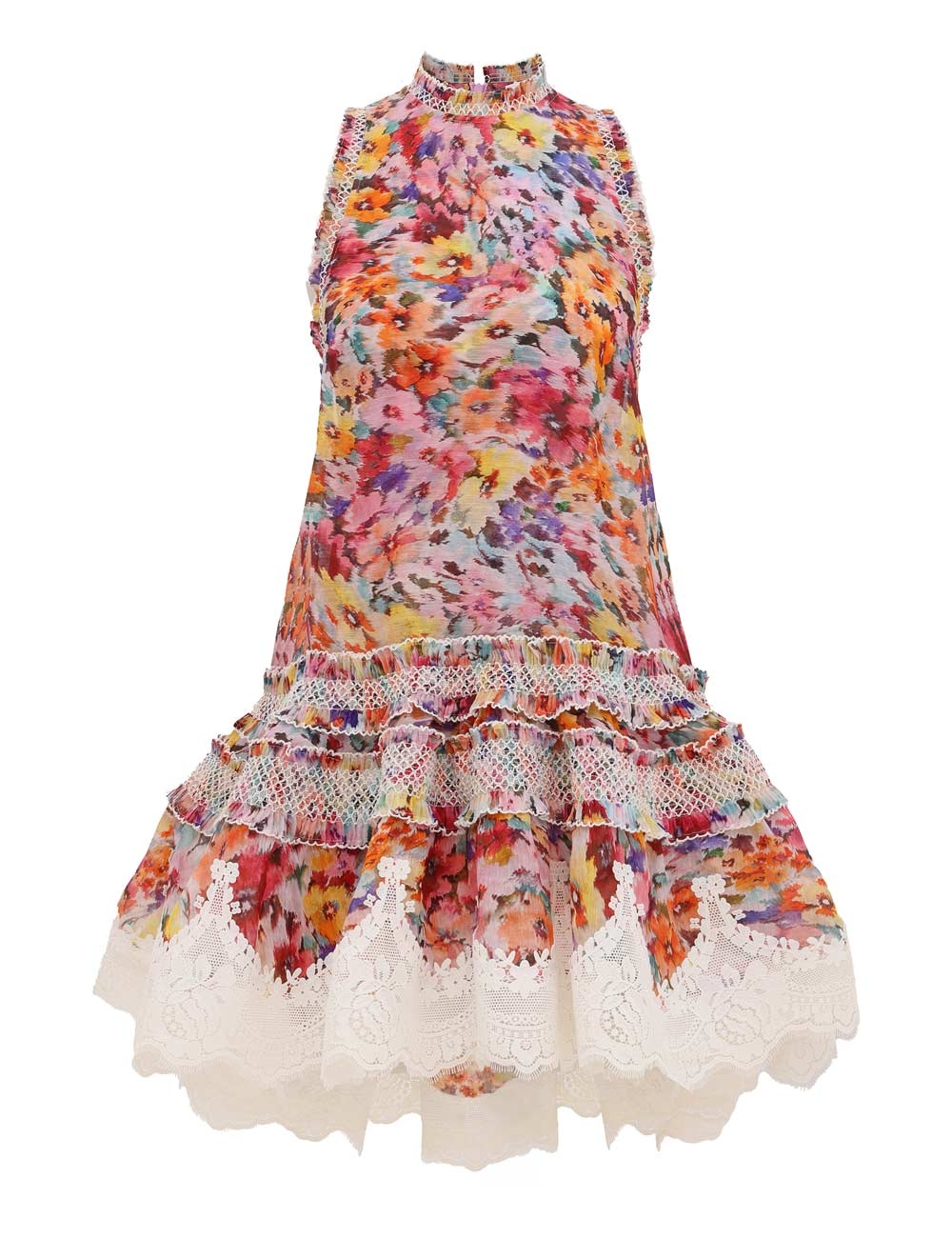 Zimmermann Luna Shirred Lantern Dress